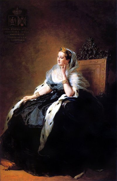 Portrait of Eugénie, Empress of the French by Franz Xaver Winterhalter